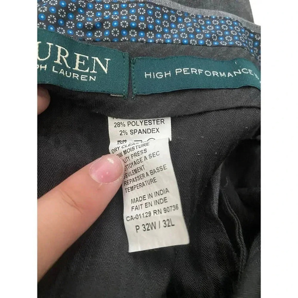 Lauren Ralph Lauren Gray High Performance Wool Pant Size Plus 32W - Picture 3 of 6